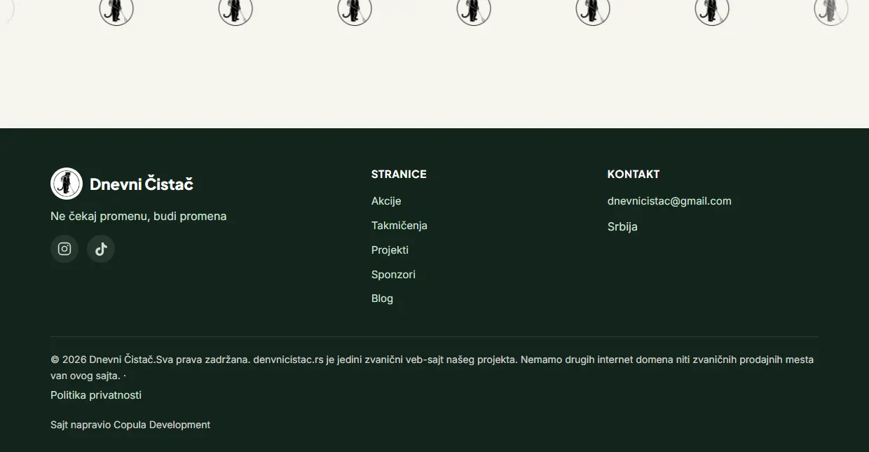 Dnevni Čistač design, part 3 of the page