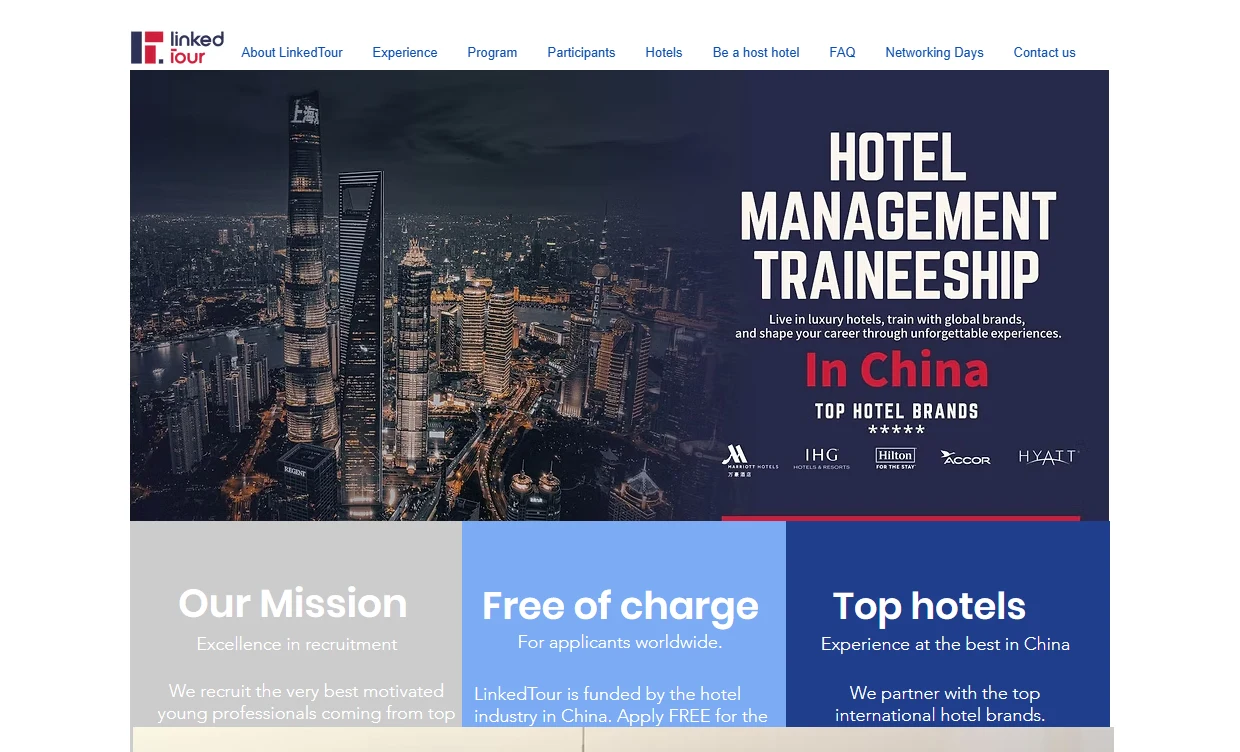 The previous website of the client, before the rebuild